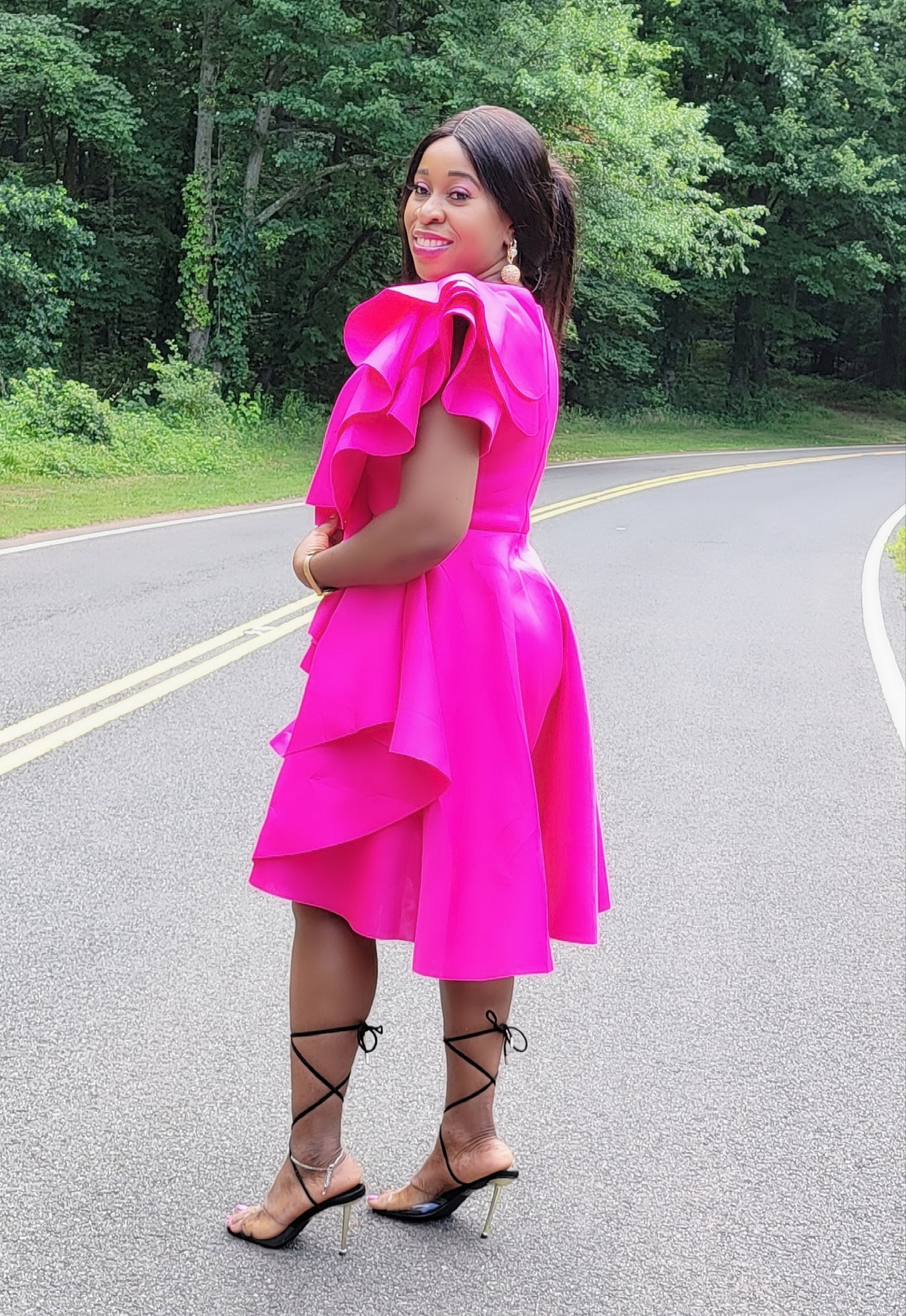Memorable Moments Dress (Fuchsia)