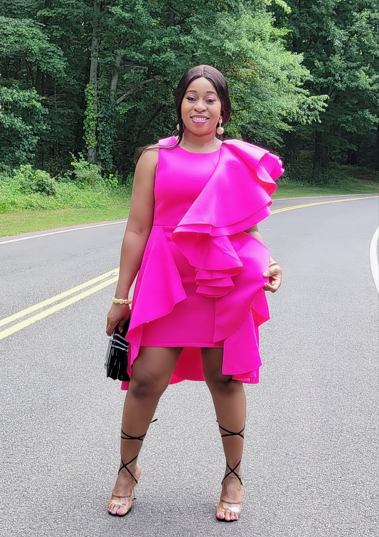 Memorable Moments Dress (Fuchsia)