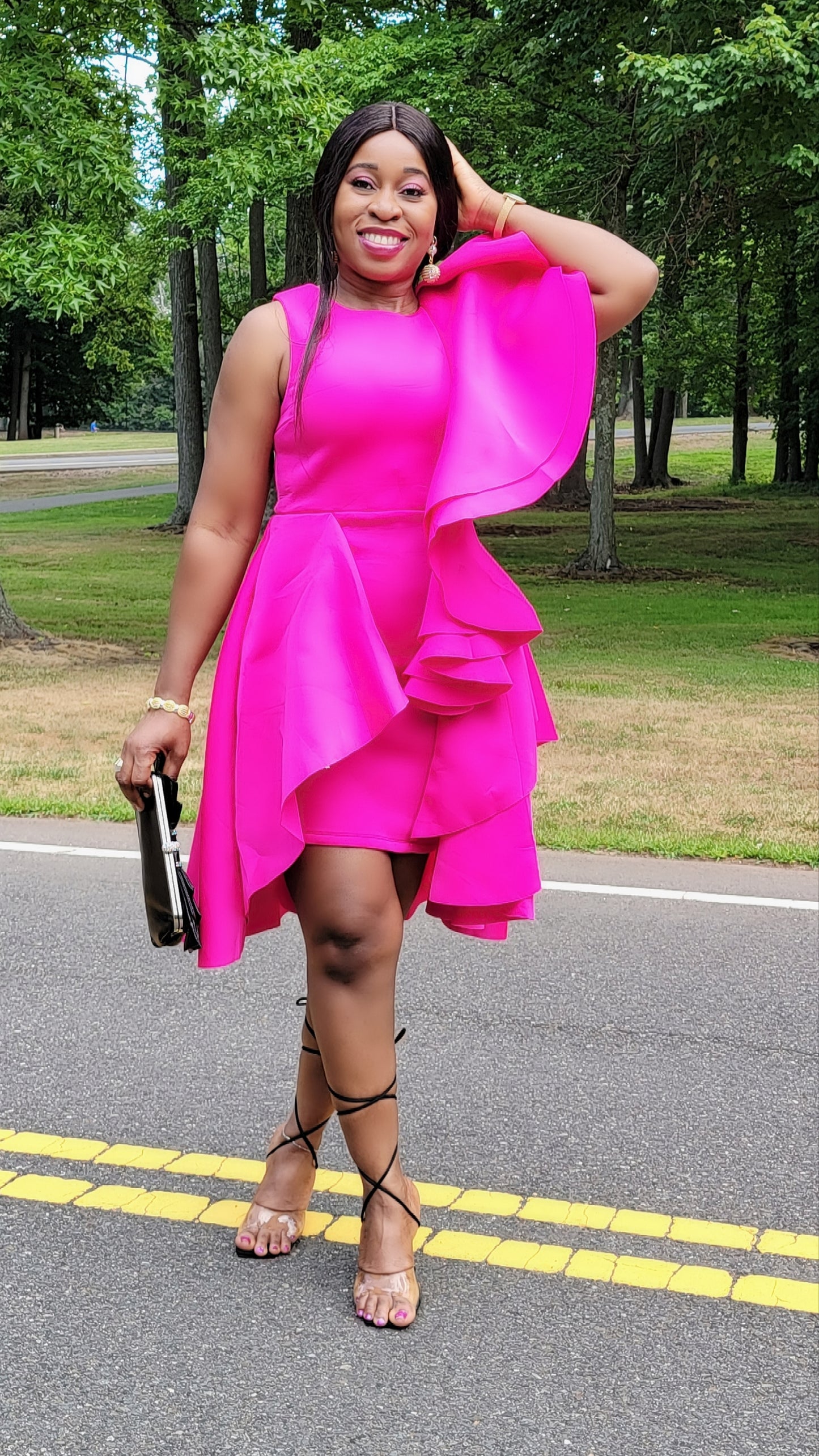 Memorable Moments Dress (Fuchsia)