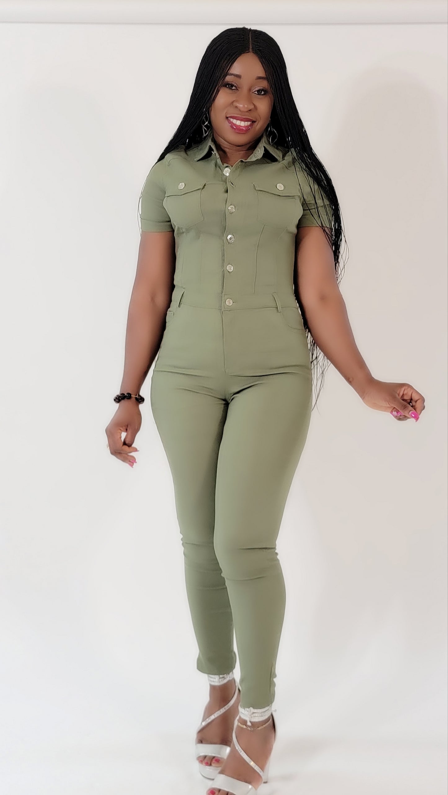 Skyla Jumpsuit (Olive)