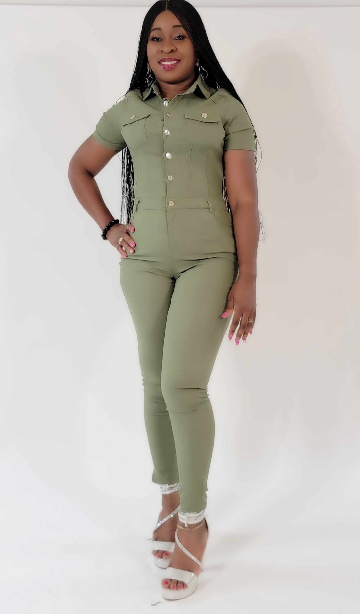 Skyla Jumpsuit (Olive)