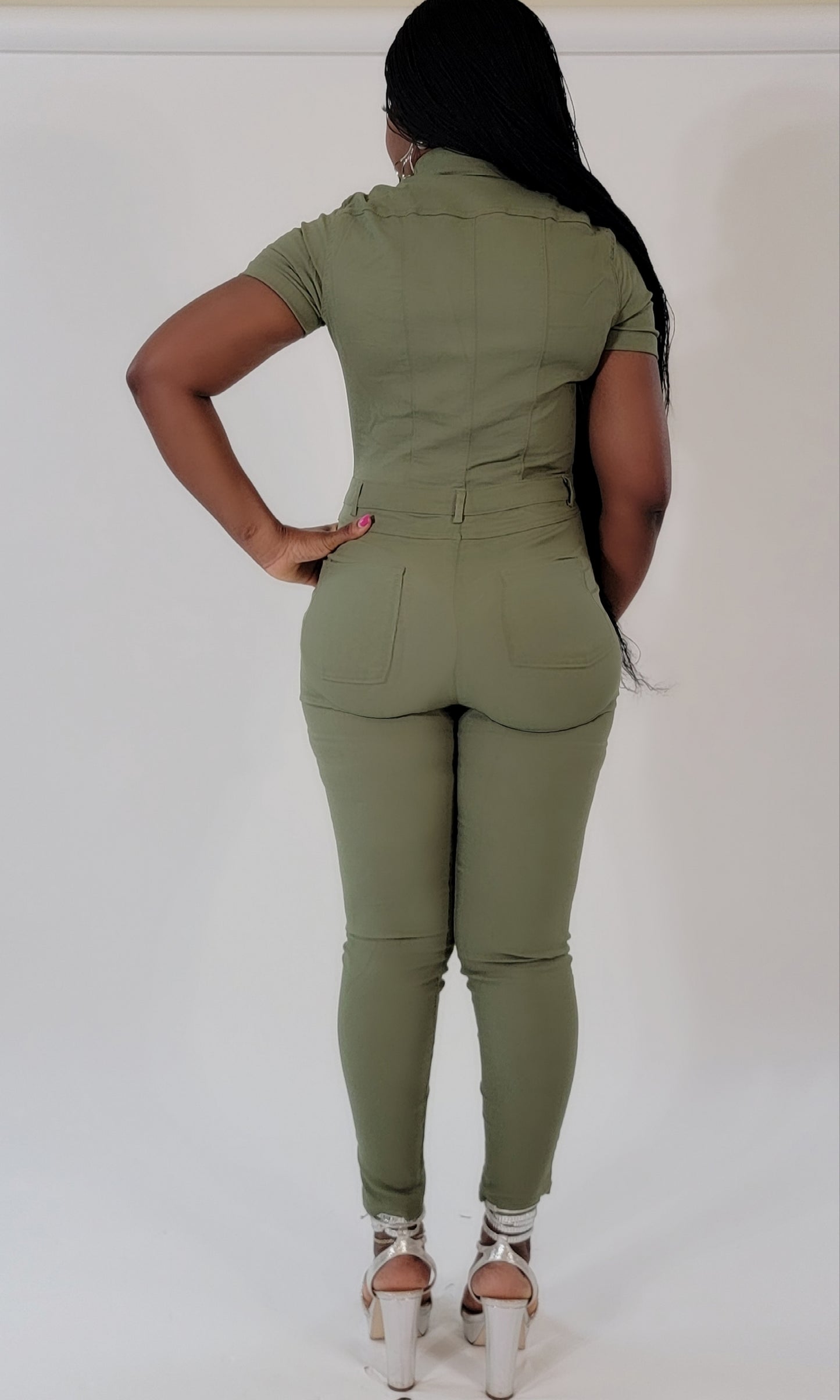 Skyla Jumpsuit (Olive)