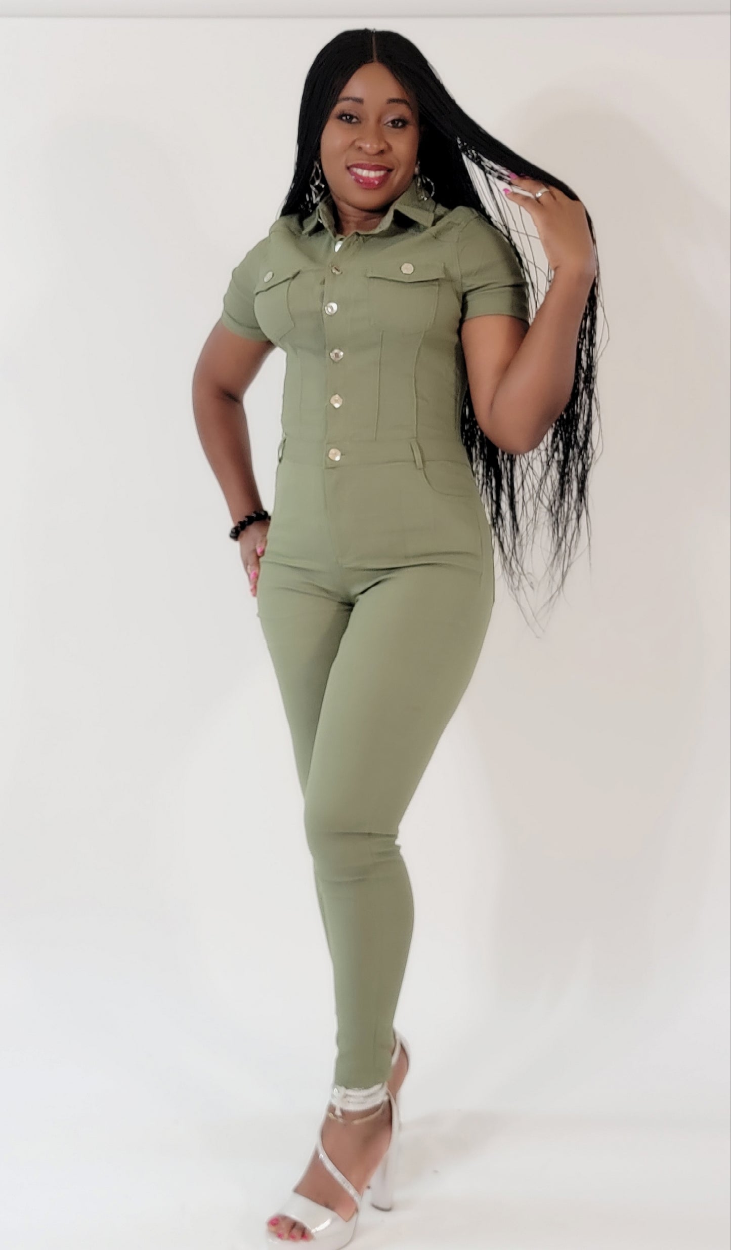 Skyla Jumpsuit (Olive)