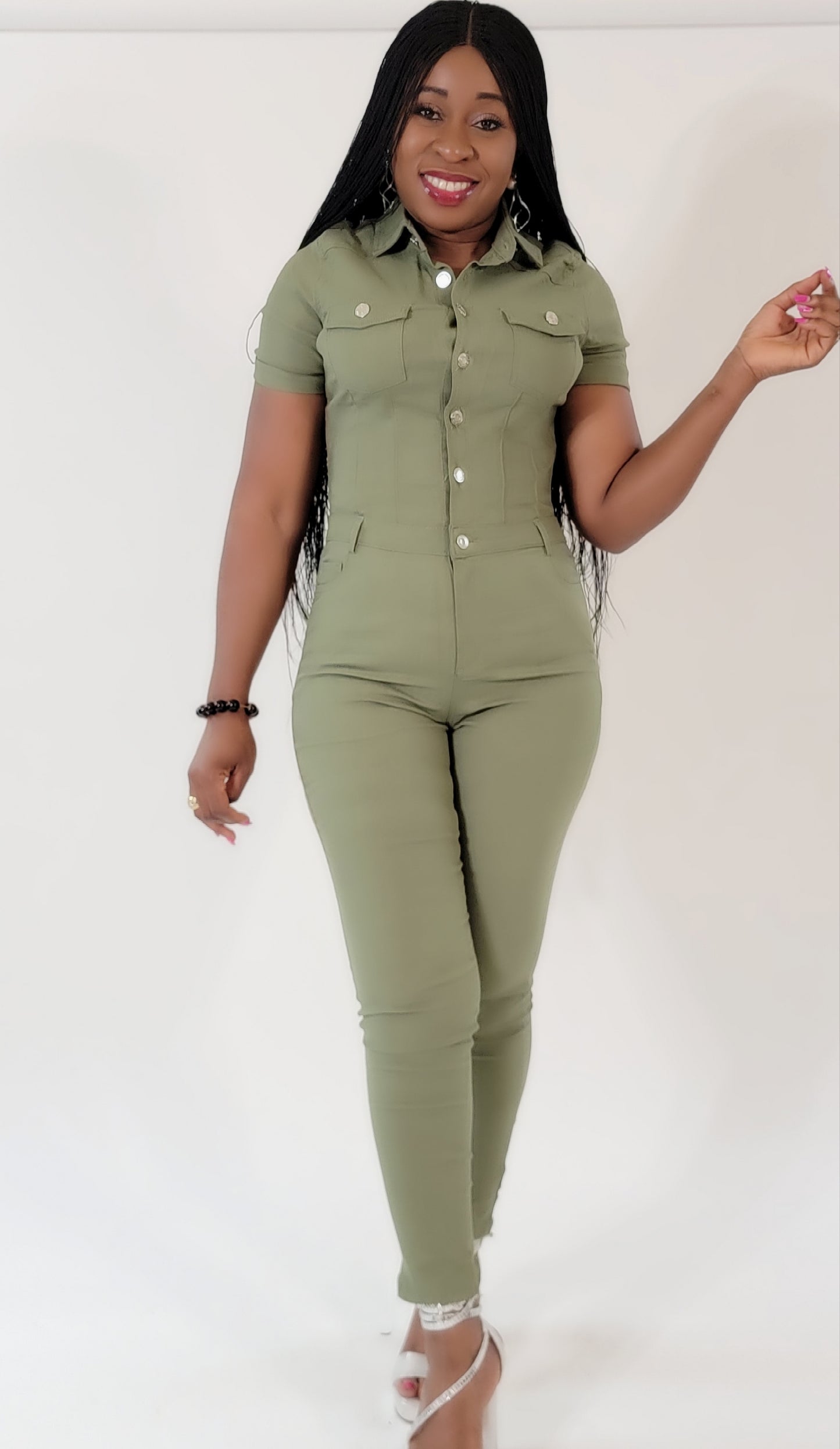 Skyla Jumpsuit (Olive)