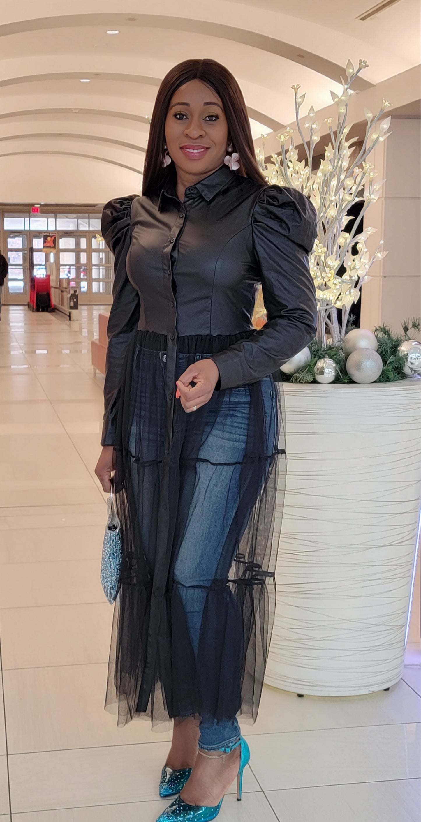 Valerie Faux Leather Dress