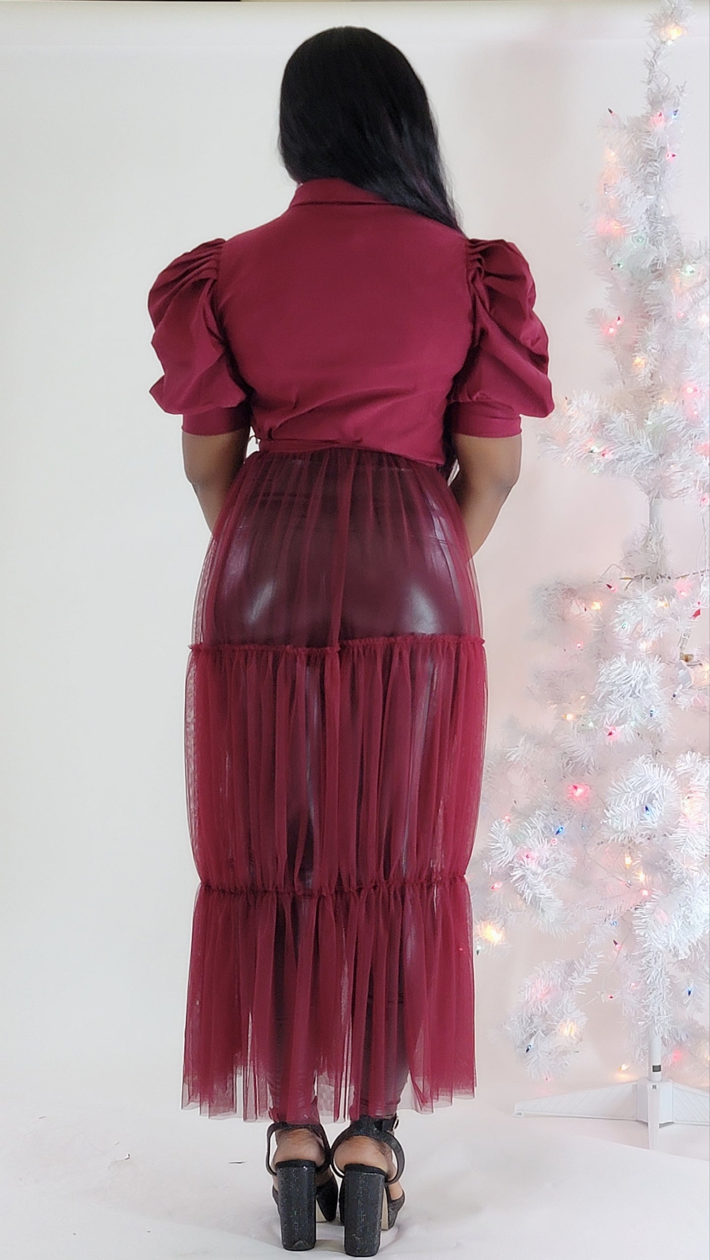 Vicky Top (Burgundy)