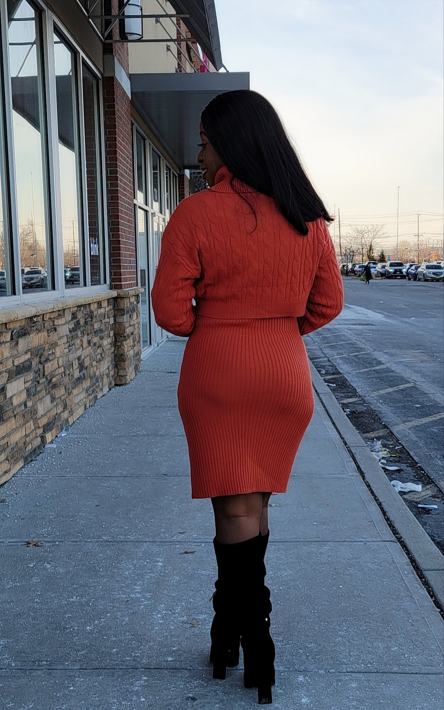 Sassy Babe Sweater Dress Set