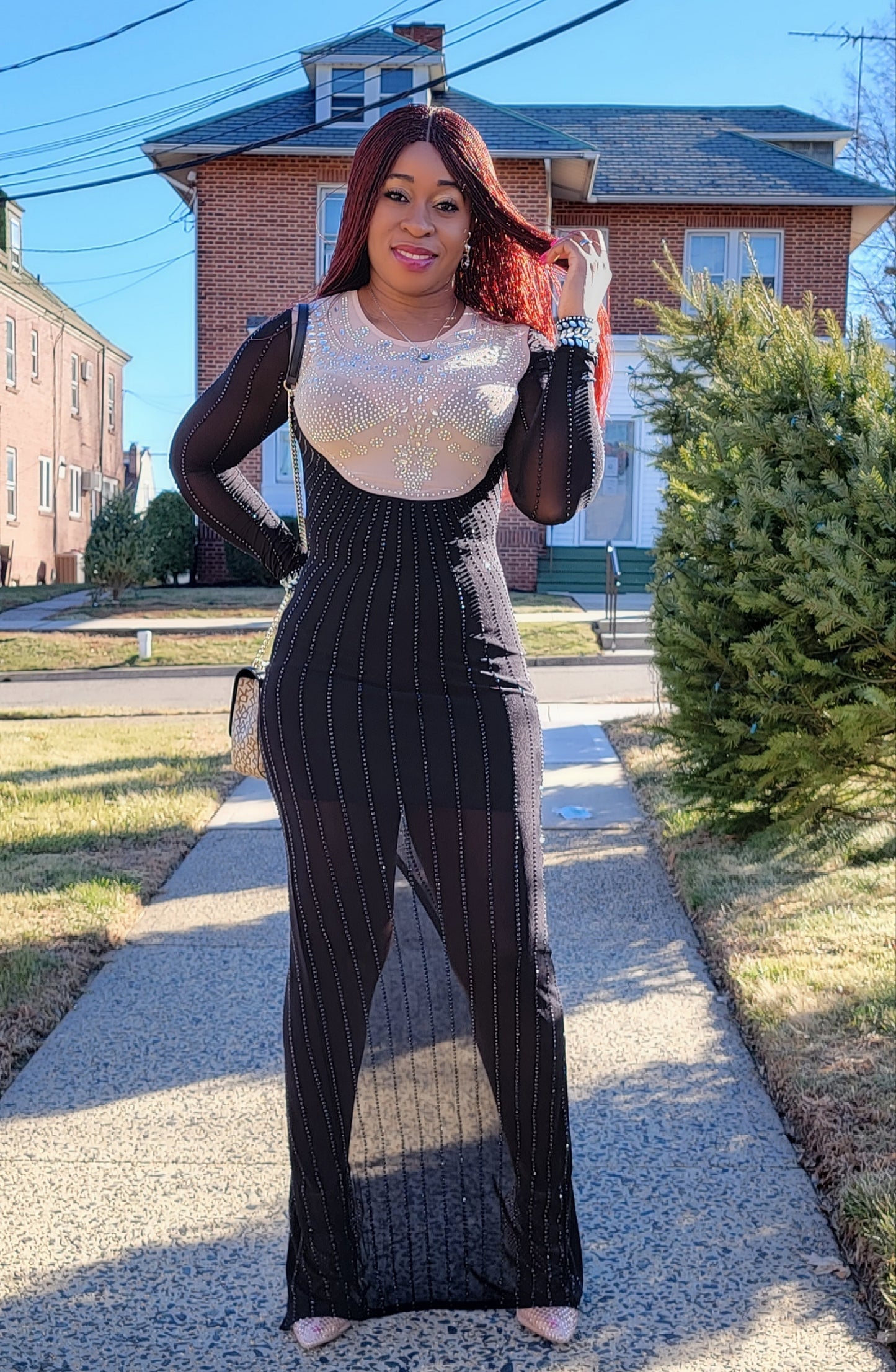 Luxury Cutie Rhinestones Dress