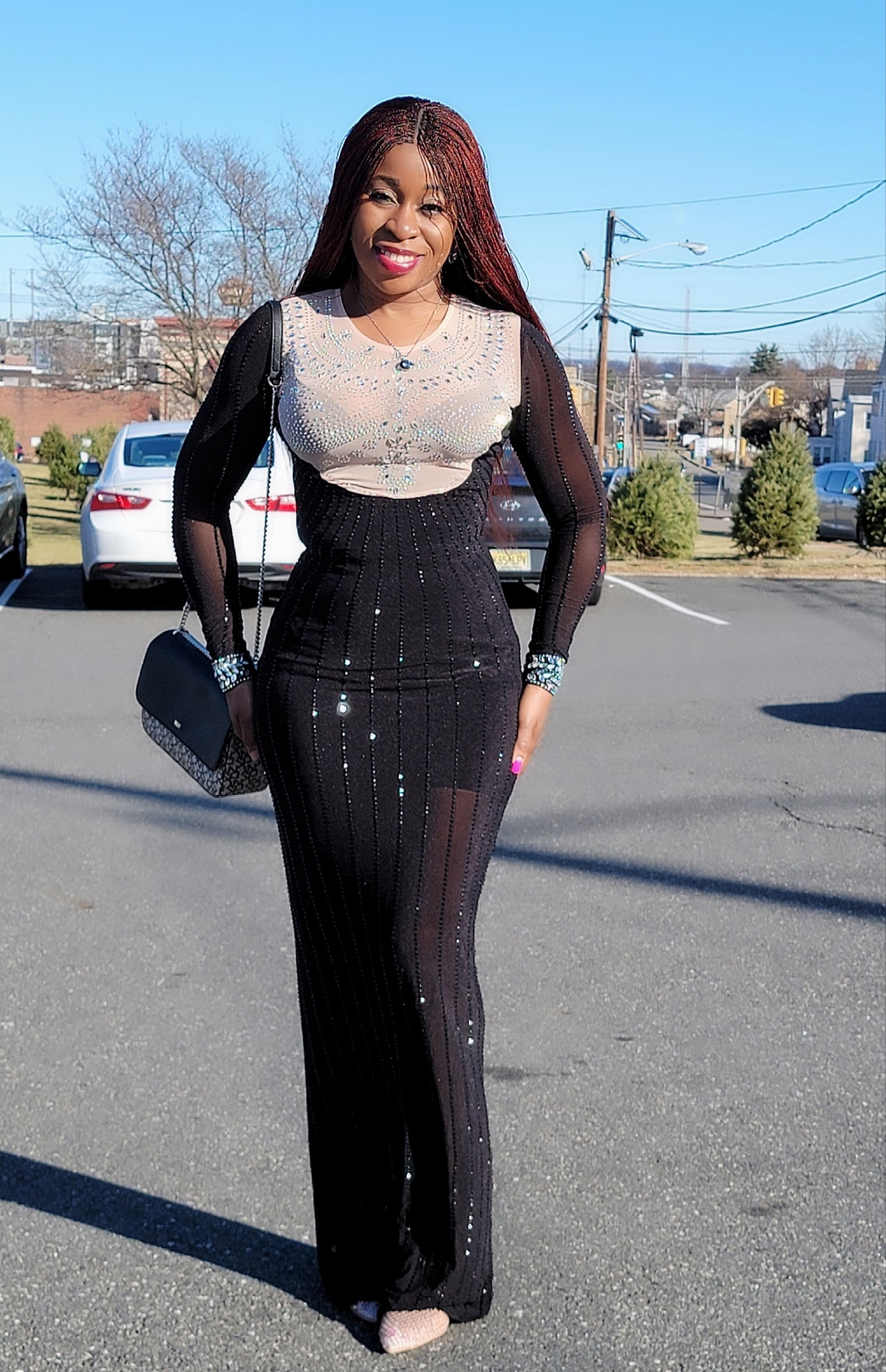 Luxury Cutie Rhinestones Dress