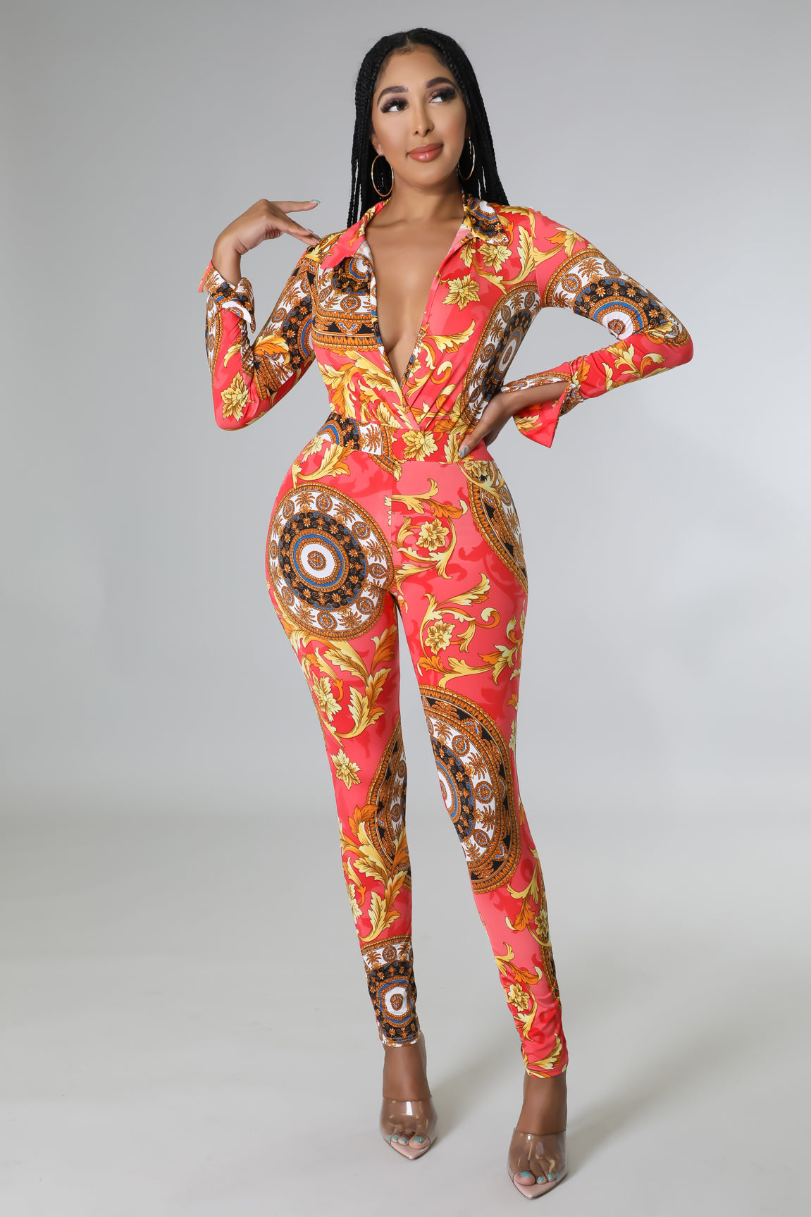 Cici Bodysuit And Leggings Set