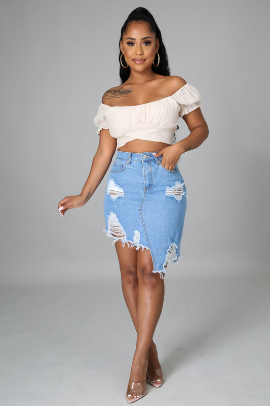 Call Me Sexy Denim Skirt