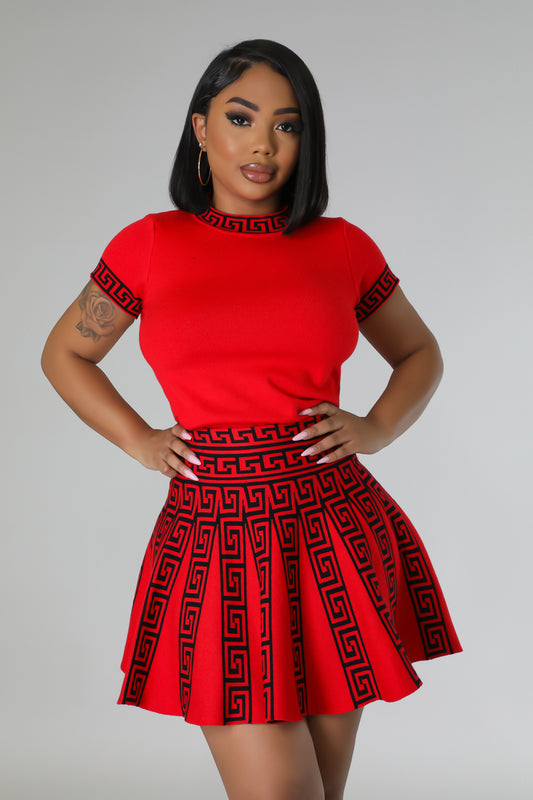 Flawless 2 Piece Set(Red)