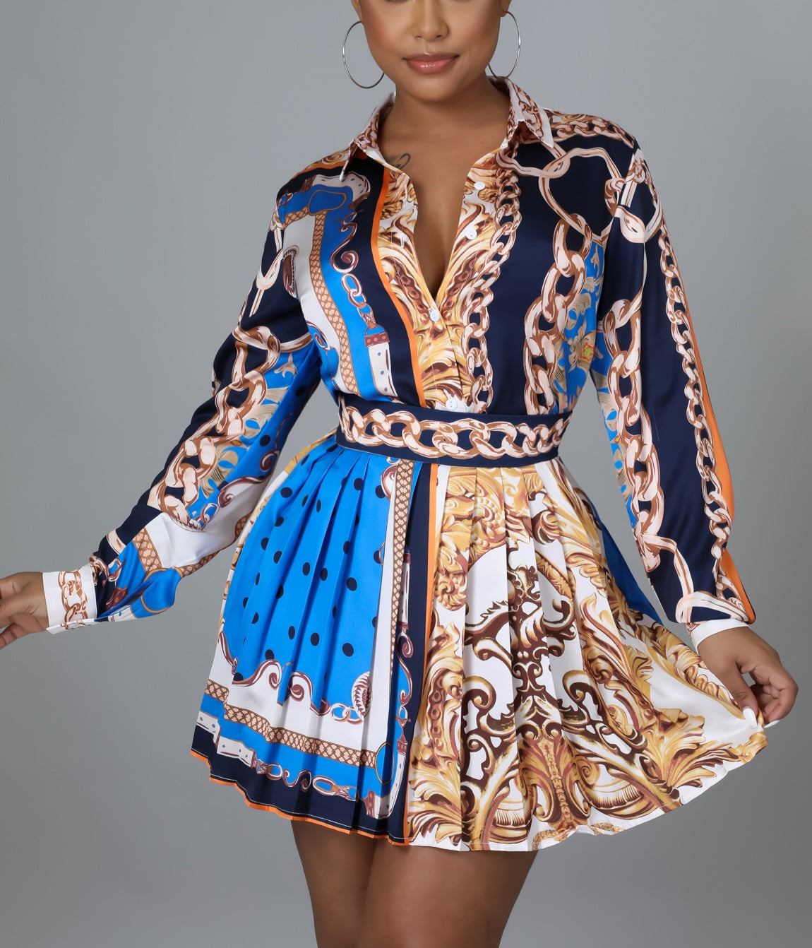 Jenny Pleated Skirt Set