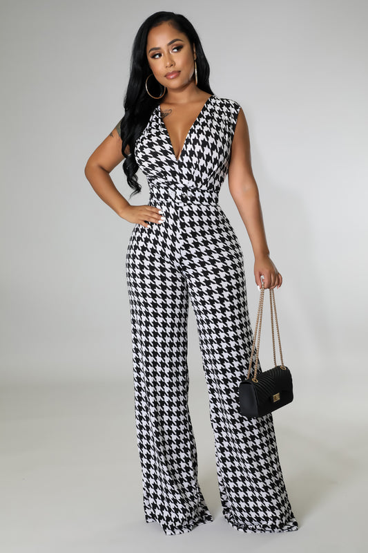 Adore Me Plaid Jumpsuit