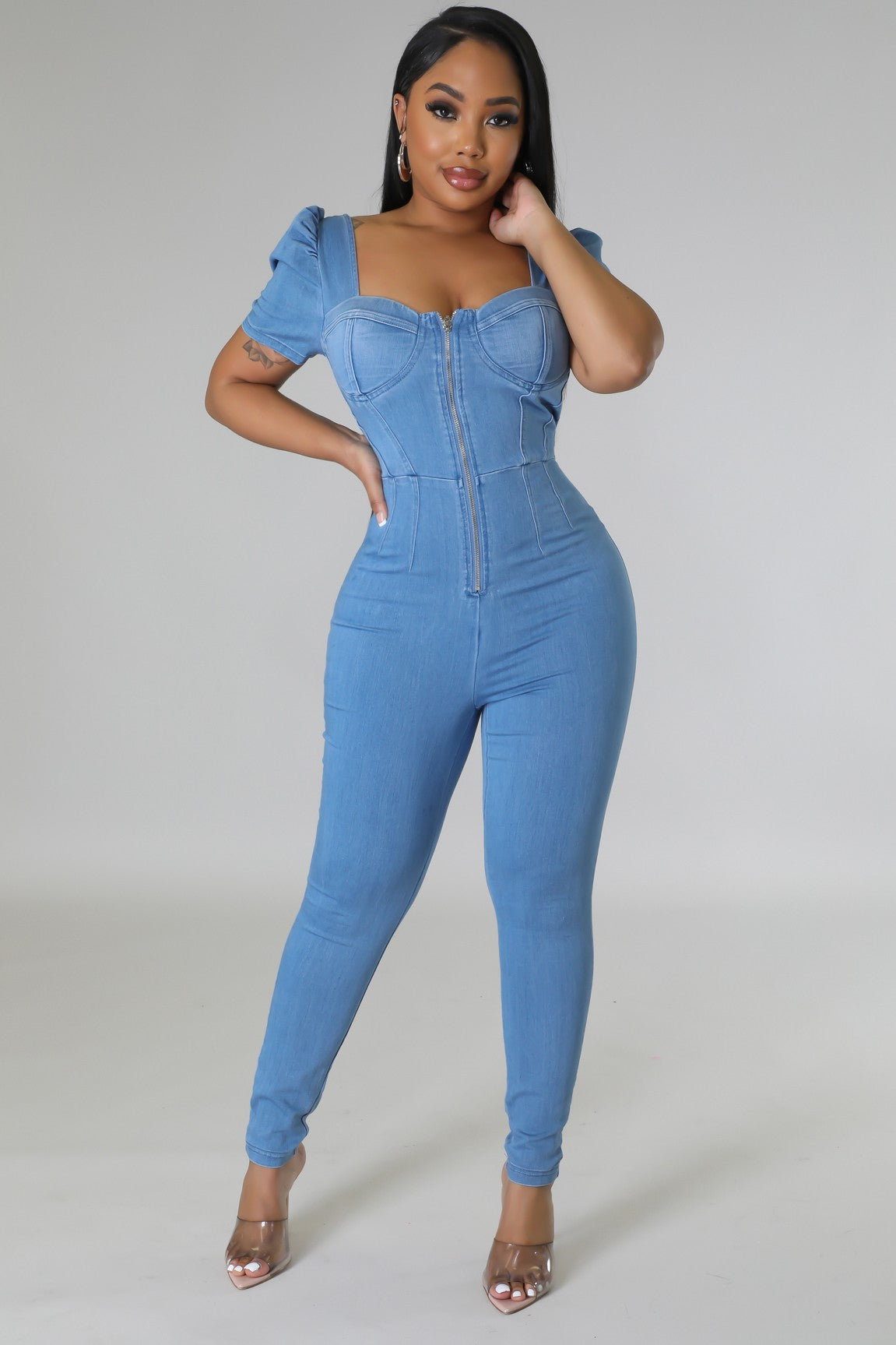 Best Moments Denim Jumpsuit