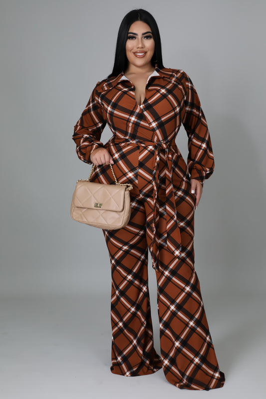 Brooklyn Plaid Jumpsuit