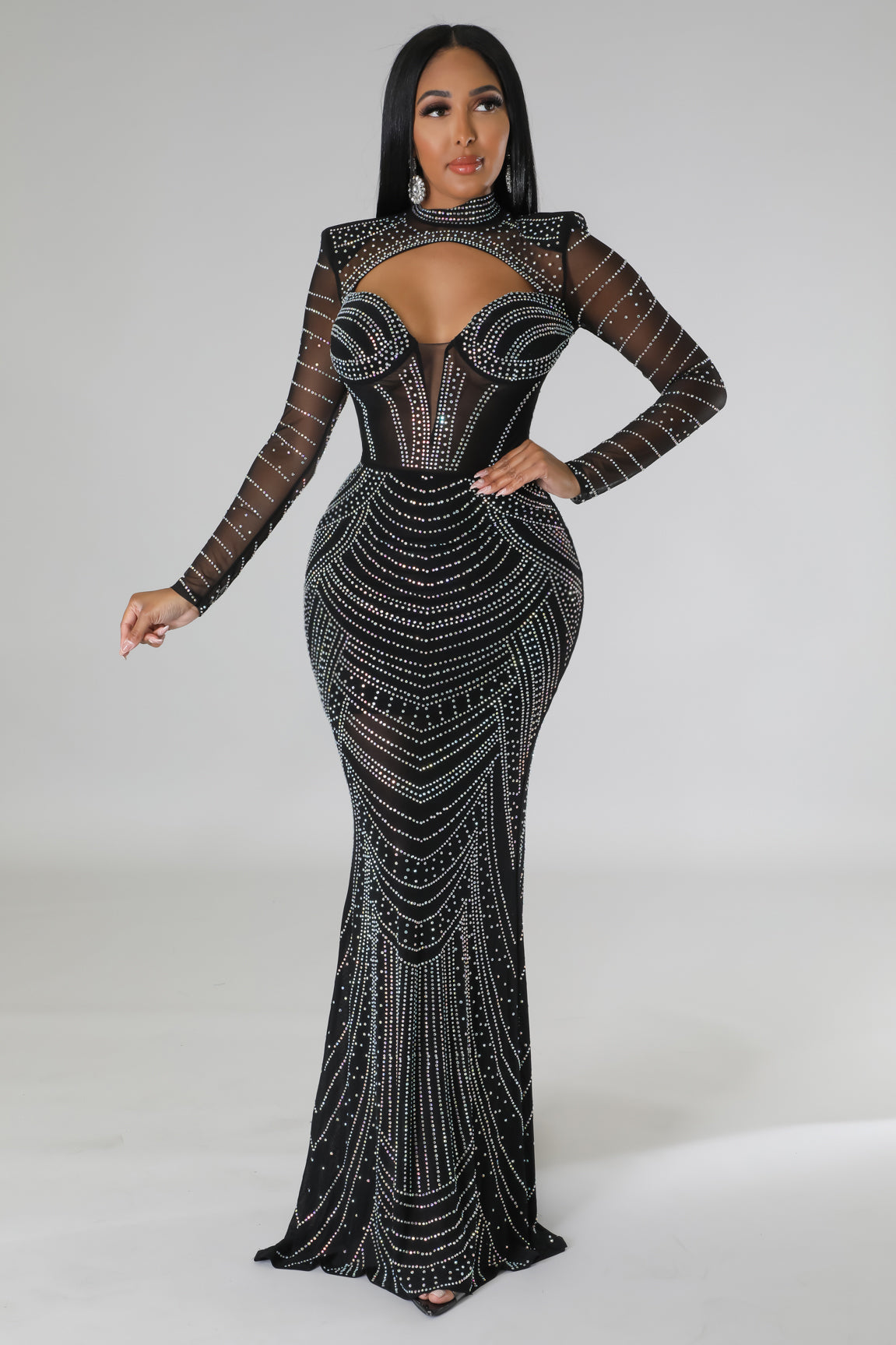 Valentino Rhinestones Dress