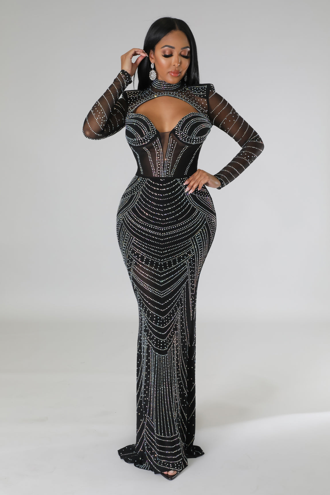 Valentino Rhinestones Dress