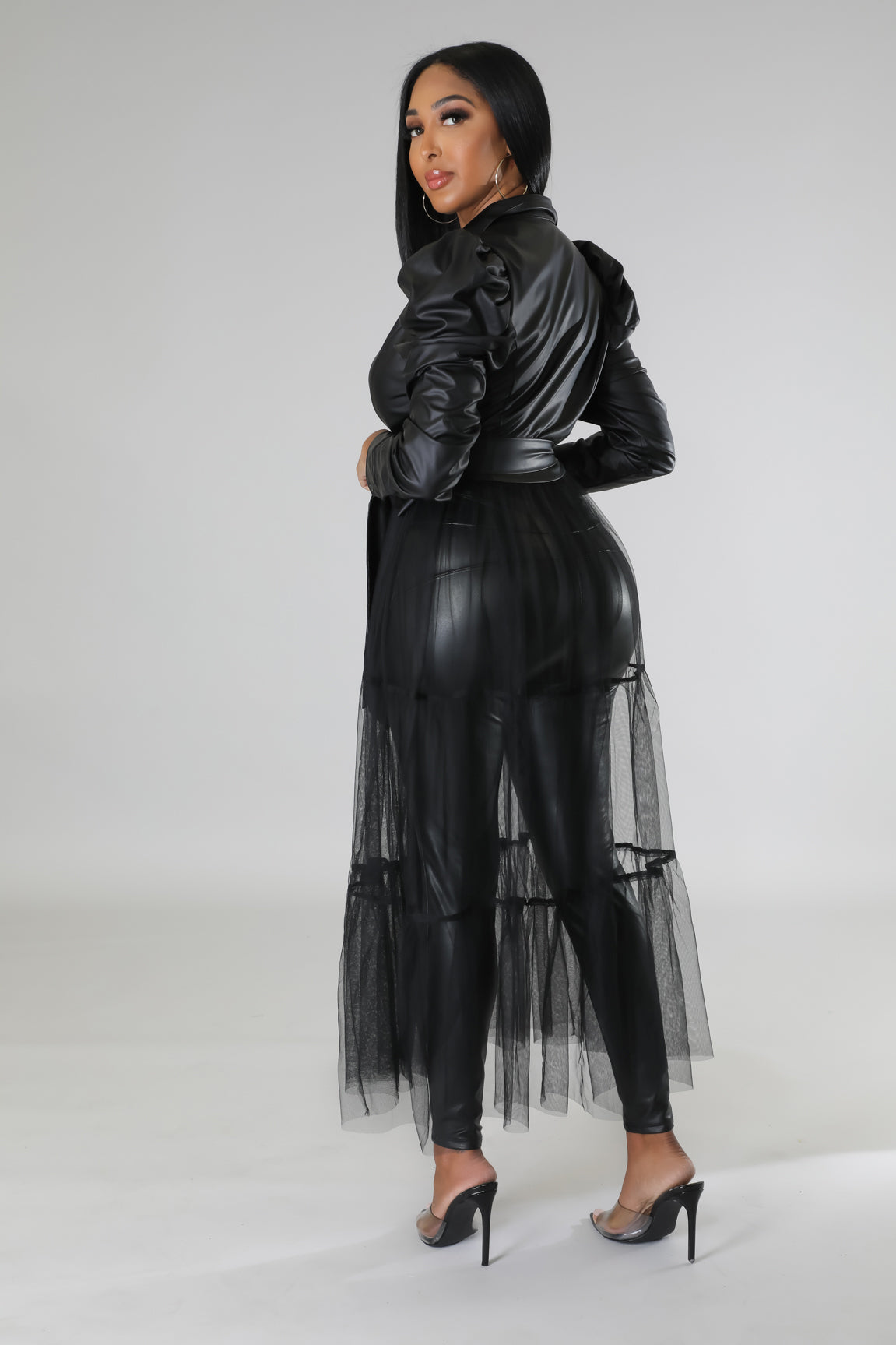 Valerie Faux Leather Dress