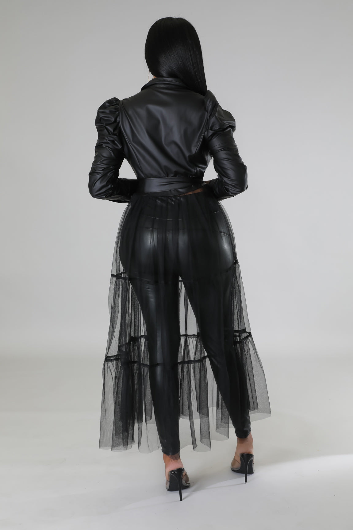 Valerie Faux Leather Dress