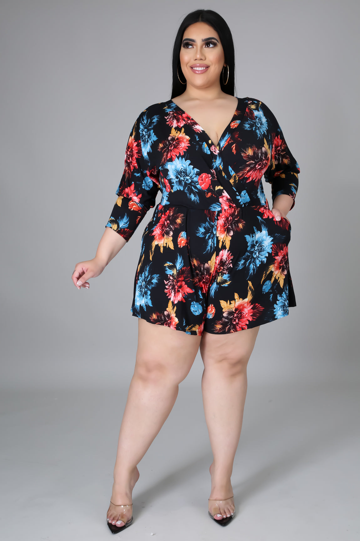 Fancy Plus Florals Romper