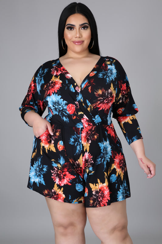 Fancy Plus Florals Romper