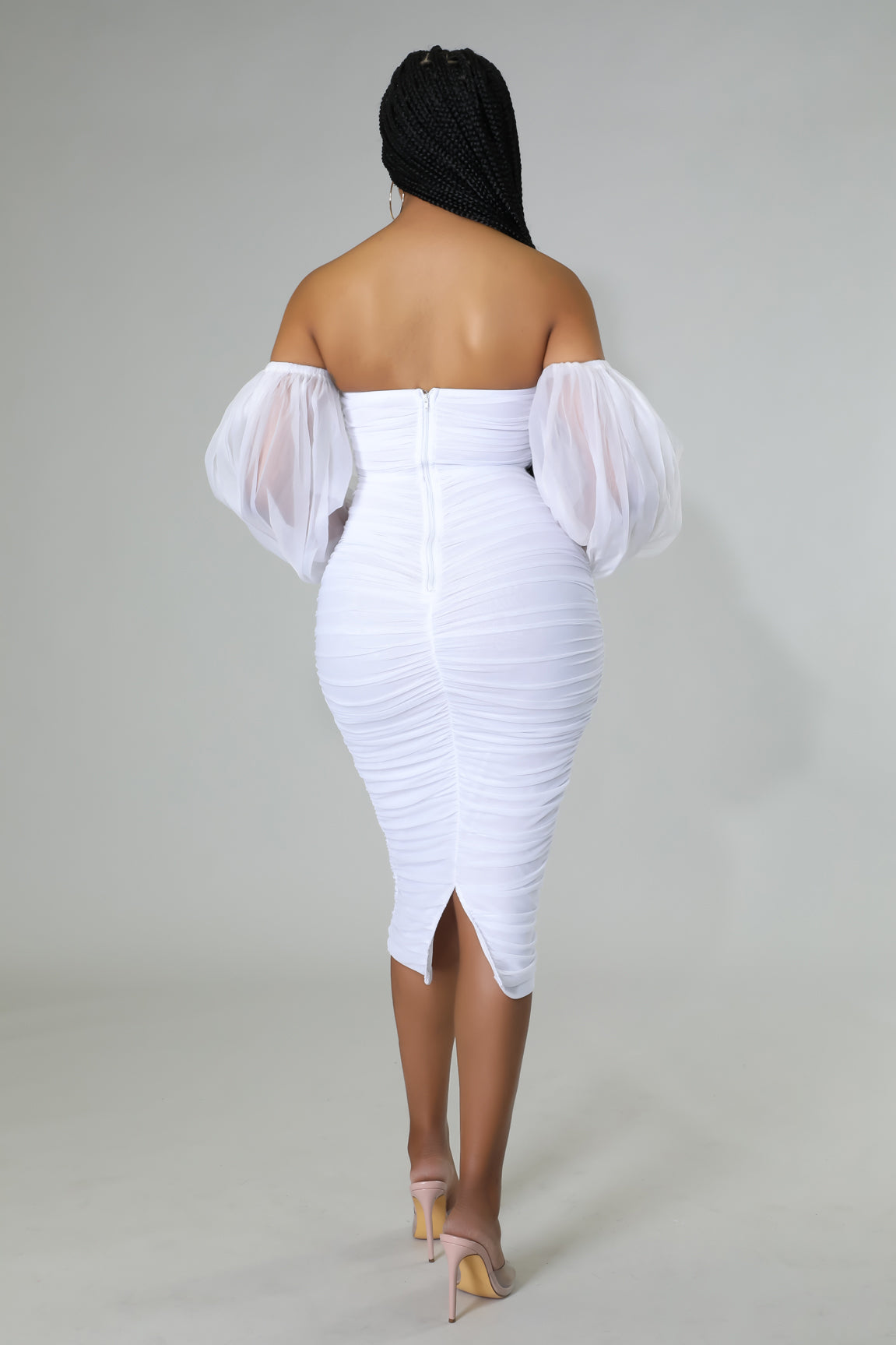 Undeniably Babe Dress( White)