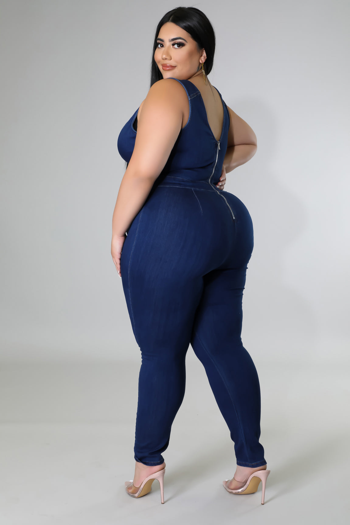 Mimi Denim Stretch Jumpsuit
