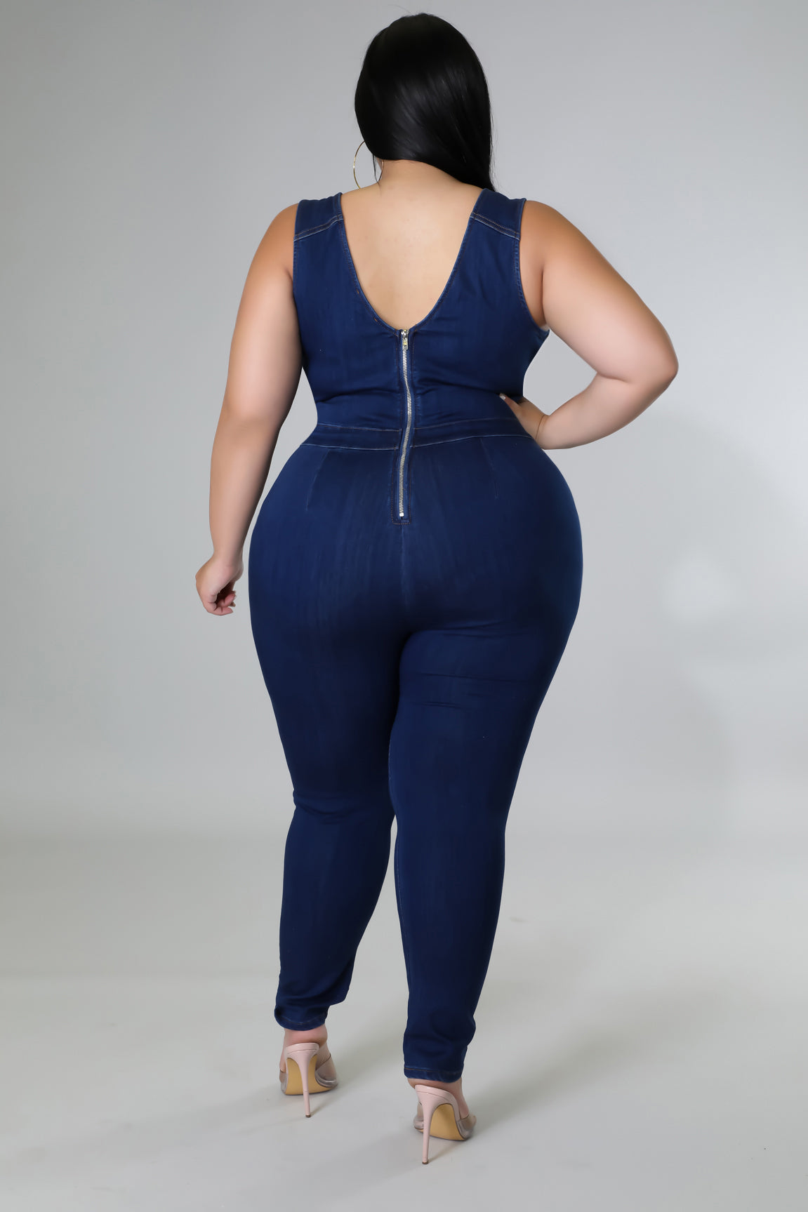 Mimi Denim Stretch Jumpsuit