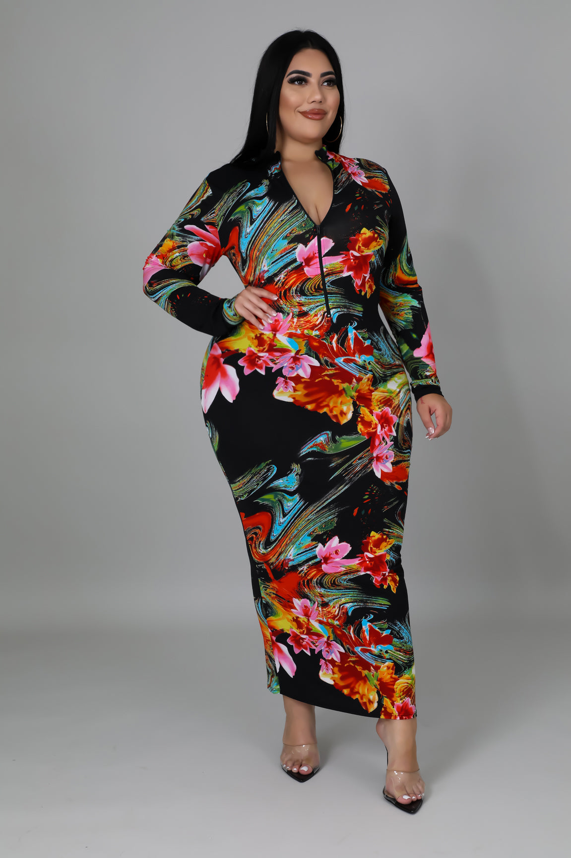 Keeping It Florals Plus Size Dress