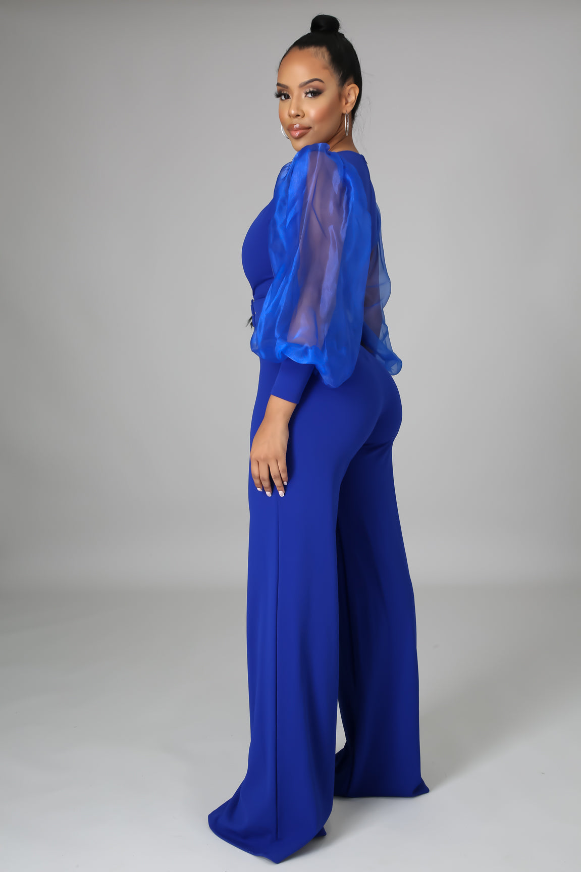 Lovely Blue Jumpsuit – Fancyevans Boutique