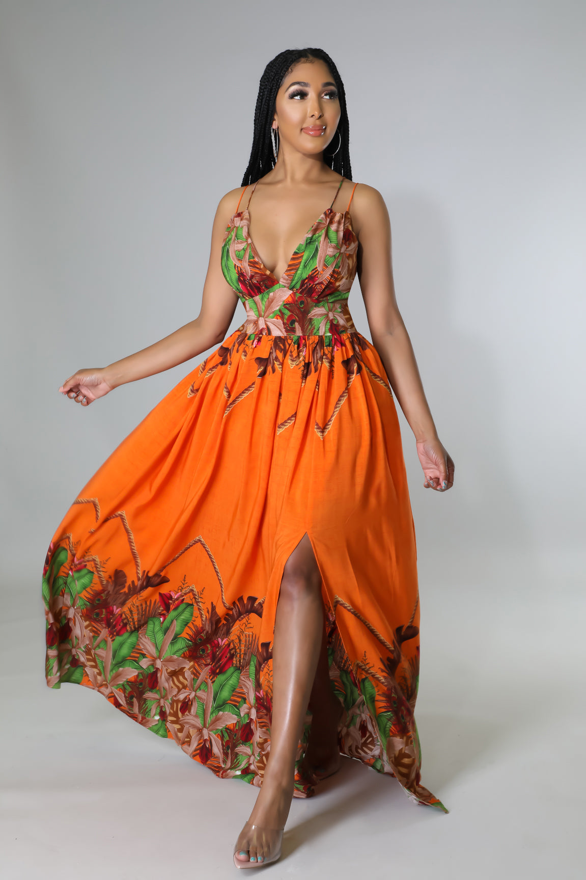 Her Majesty Dress (Orange)