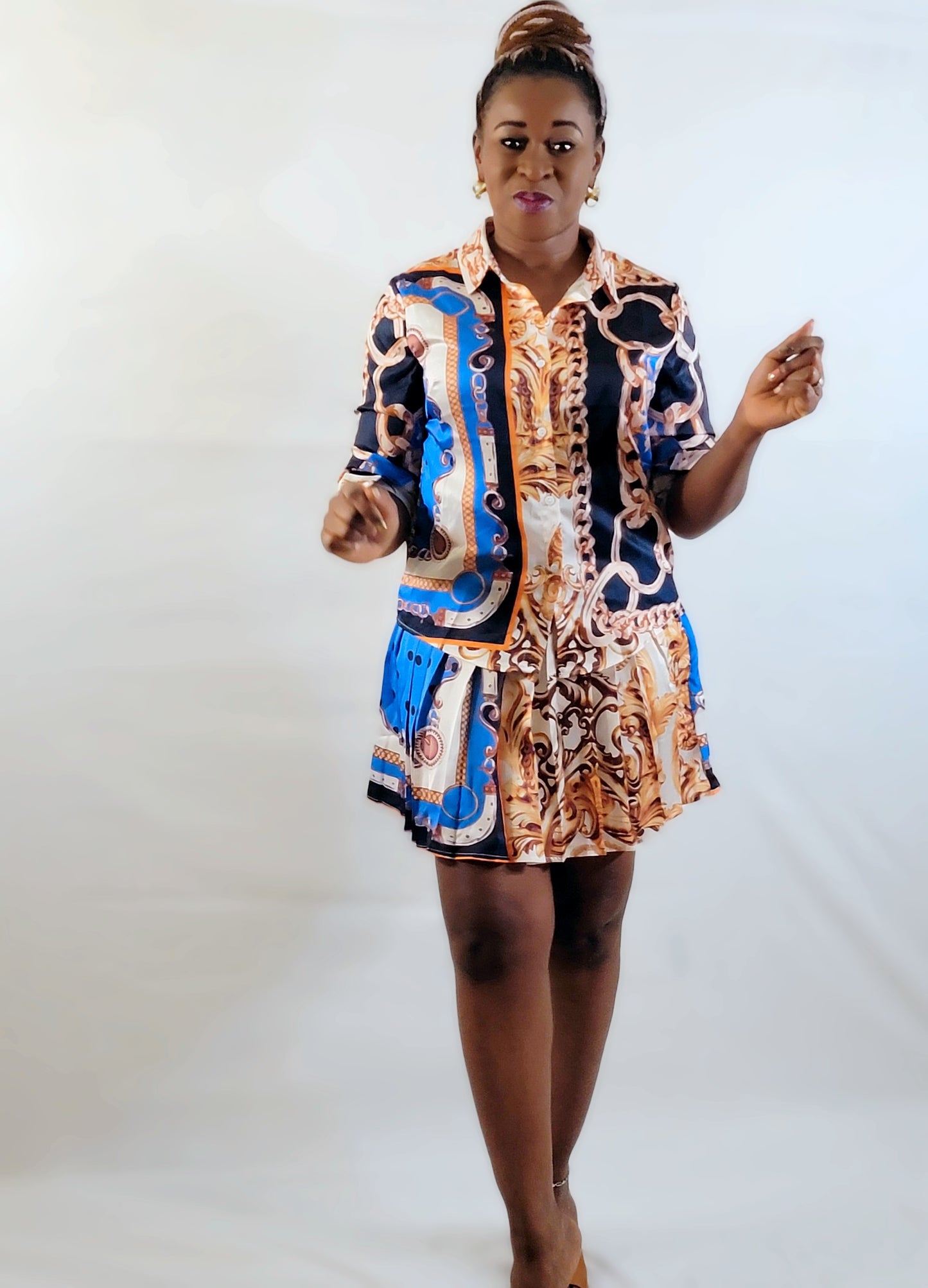 Jenny Pleated Skirt Set
