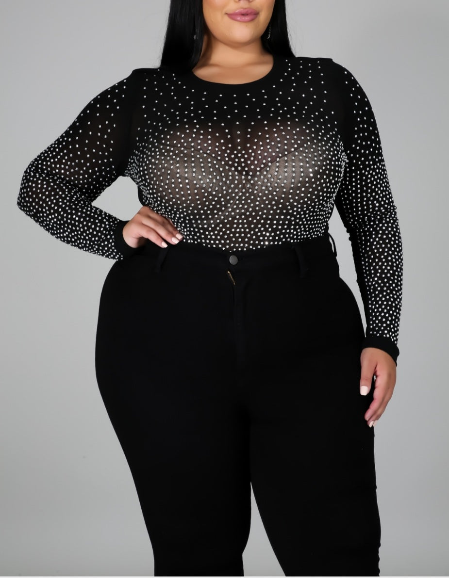 My Princess  Rhinestones Bodysuit