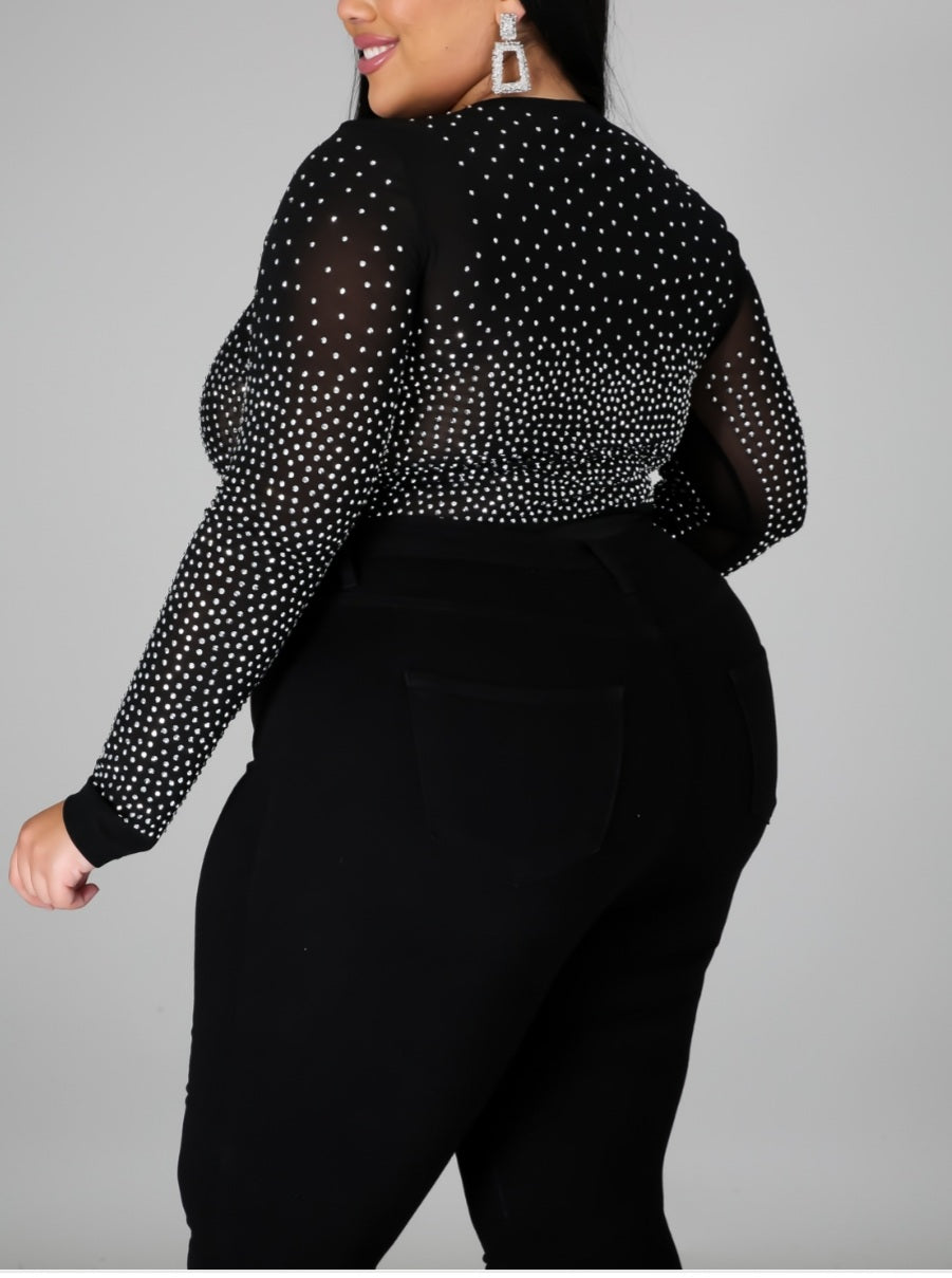 My Princess  Rhinestones Bodysuit