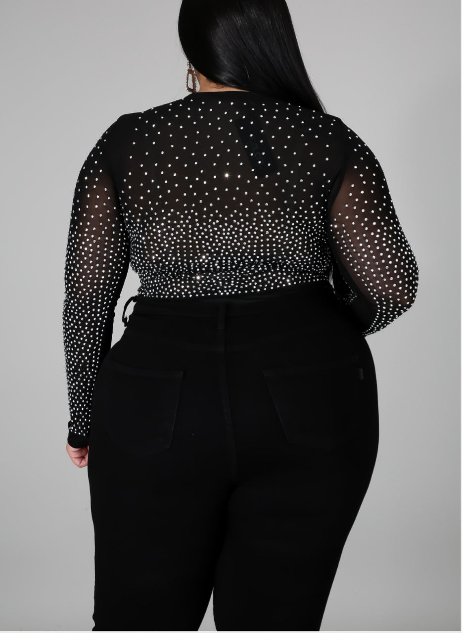 My Princess  Rhinestones Bodysuit