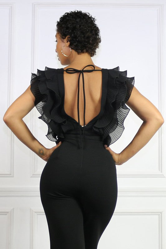 Classy V-neck Jumpsuit