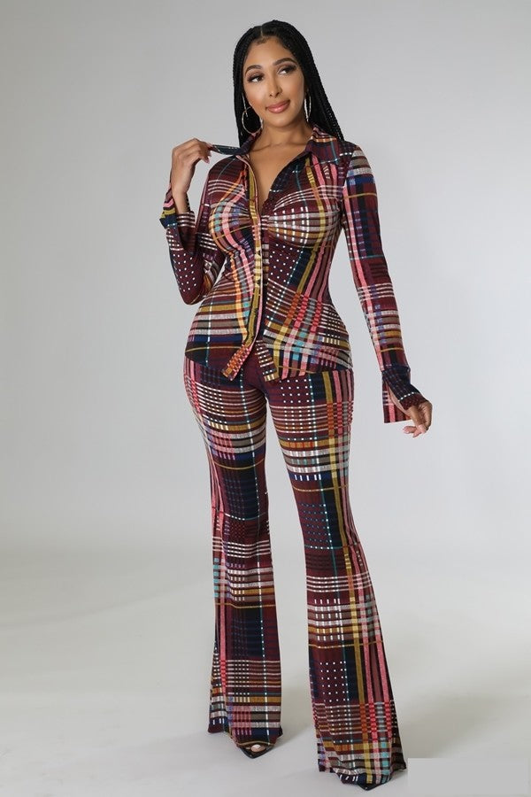Frances Plaid 2 Piece Set