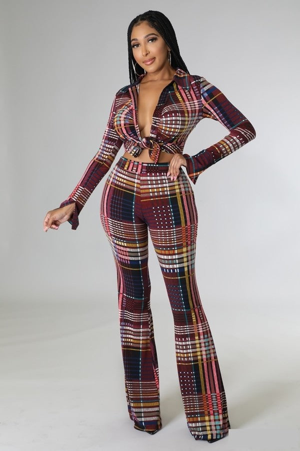 Frances Plaid 2 Piece Set