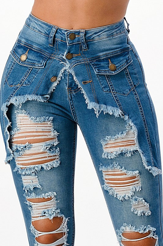 Danniel Stretchy Button Up Jacket Jeans