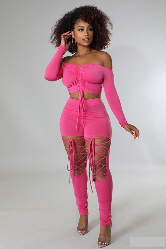 Fabulous Diva 2 Piece Set ( Pink)