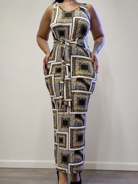 Fancy Front Tie Dress