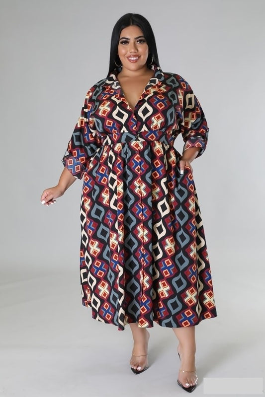 Beauty Sunset Dress (Plus Size)