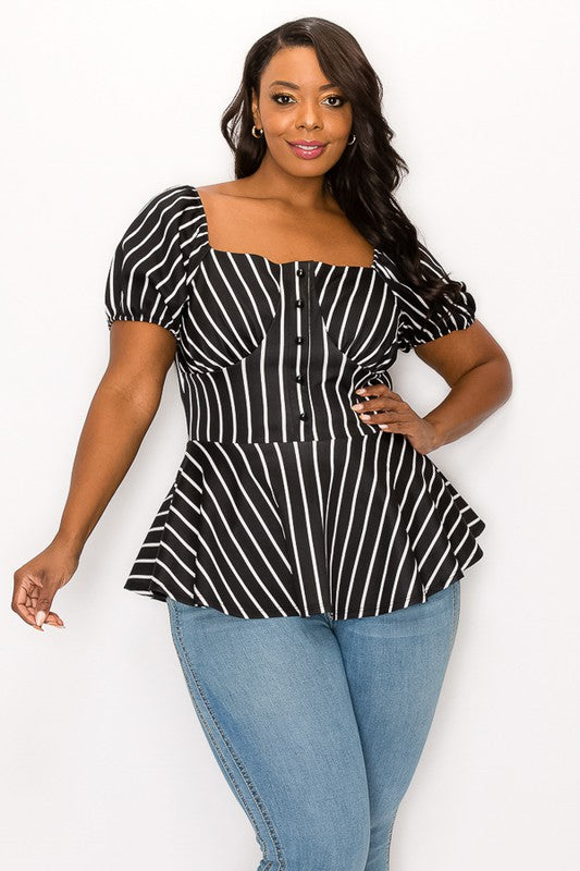 Amy Stripes Top