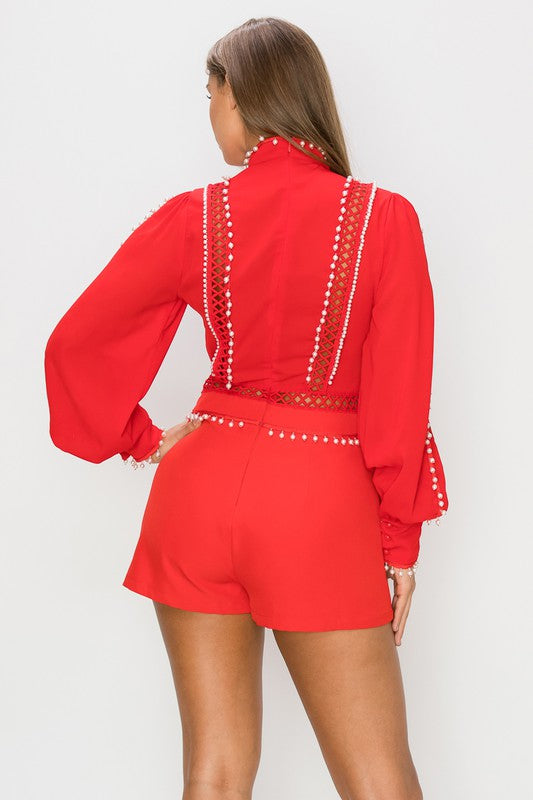 Perfect Match Studded Romper