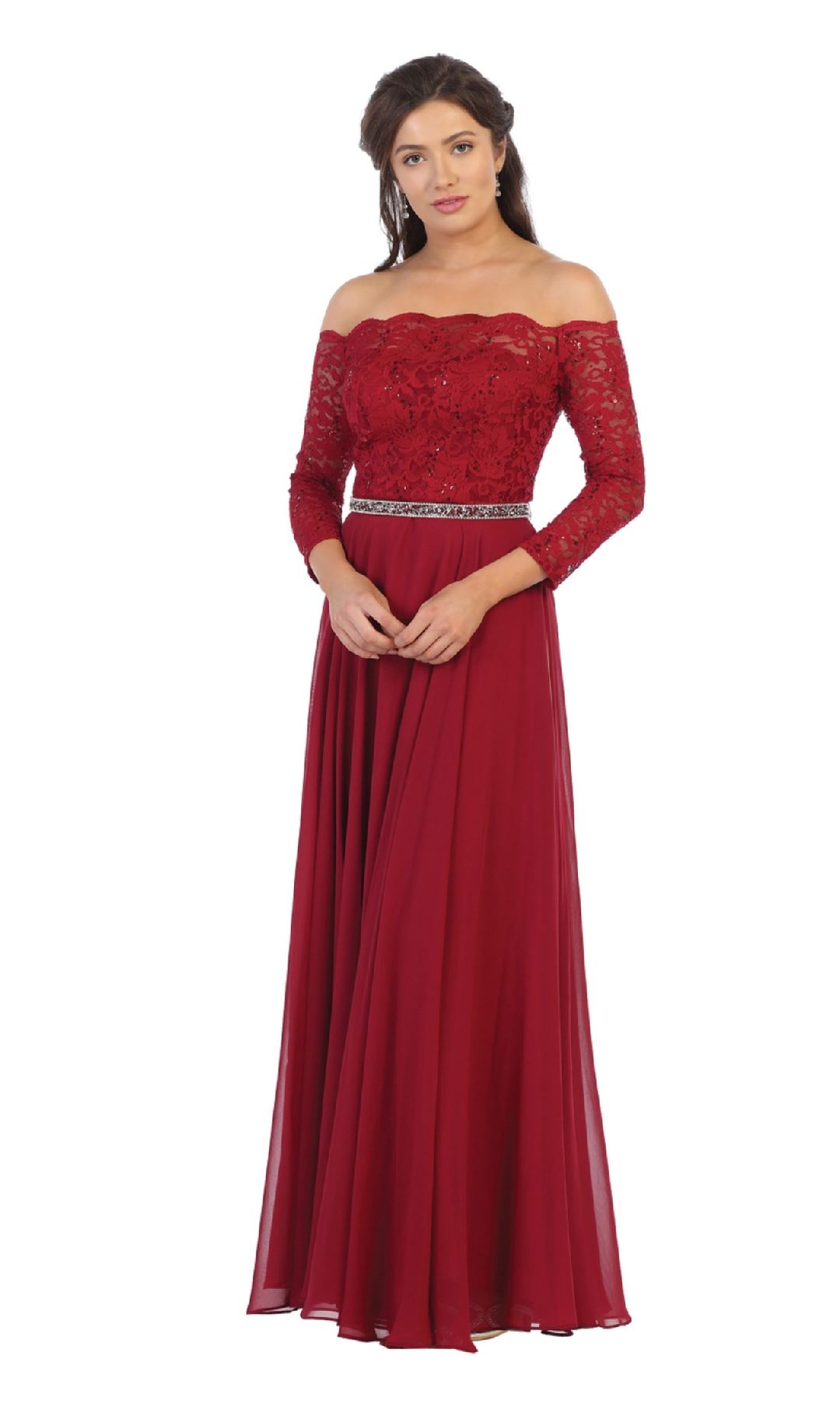 Off Shoulder Evening Dress