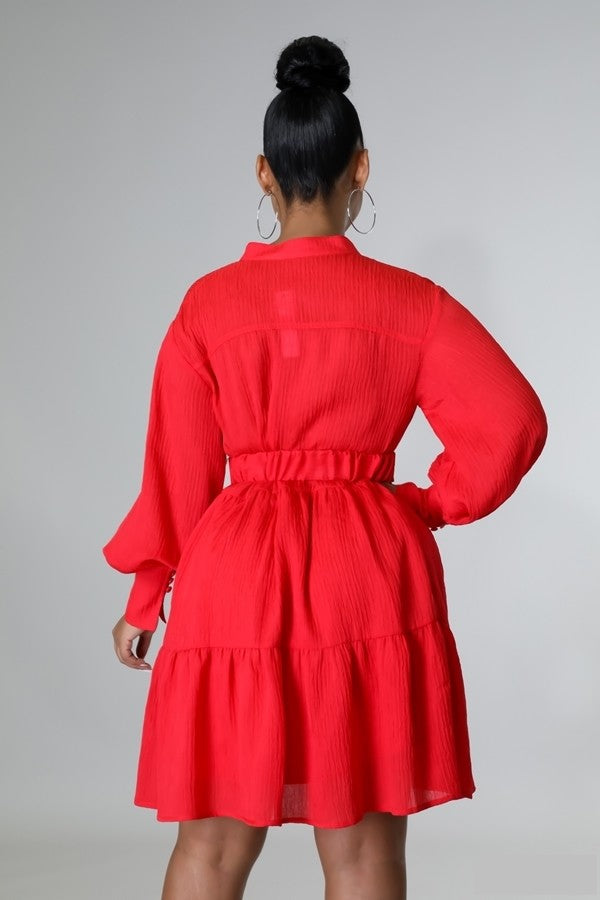 Paris Cutie Dress Red