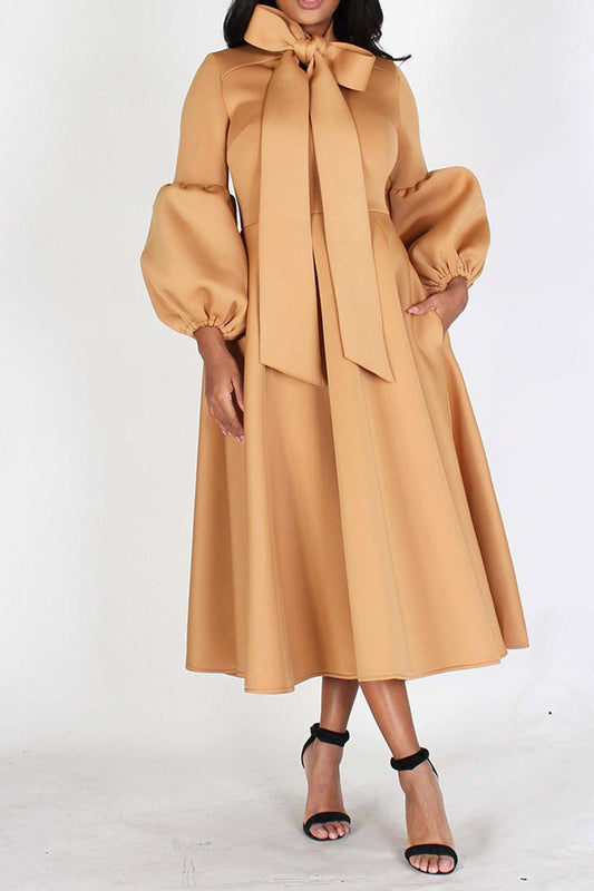 Bow Tie Midi Dress