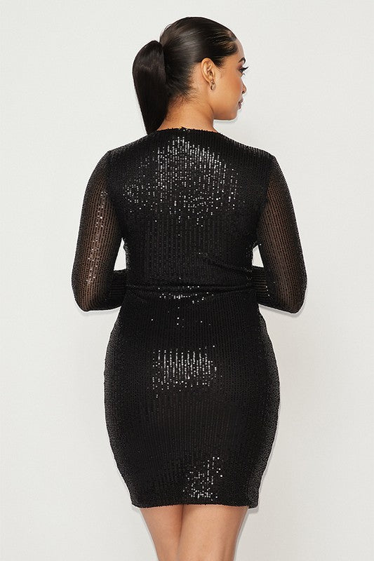 Alexa V-Neck Mini Dress