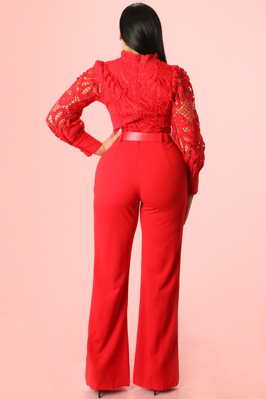 Gina Lace Jumpsuit